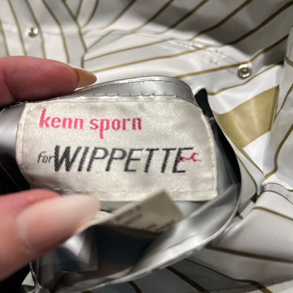Super Cute Reversible Rain Coat Silver Gold size large kenn sporn by wippette - Picture 8 of 9